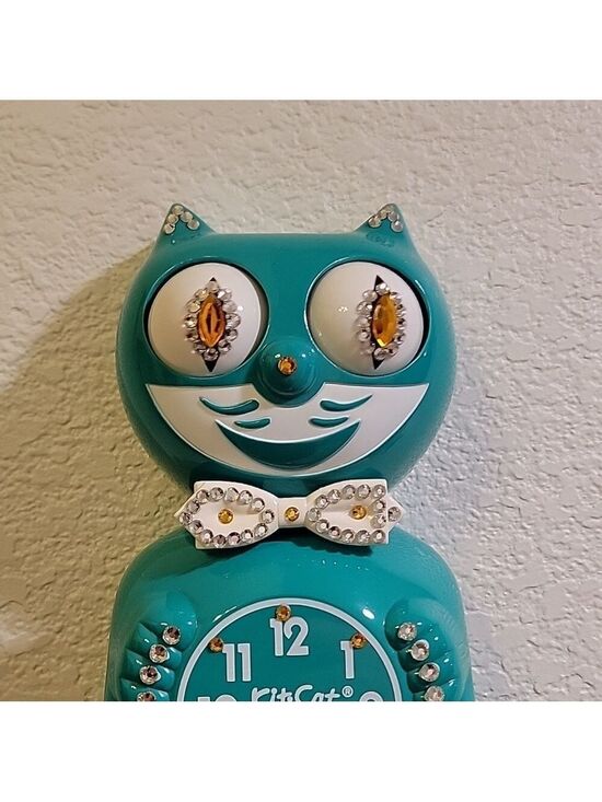 Kit-Cat Klock Other - Jeweled Green Beauty Kit-Cat Klock clock SUPER RARE